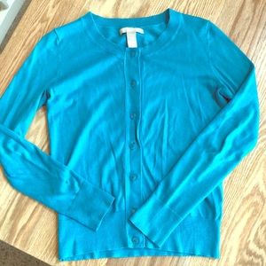 Banana Republic blue/teal cardigan